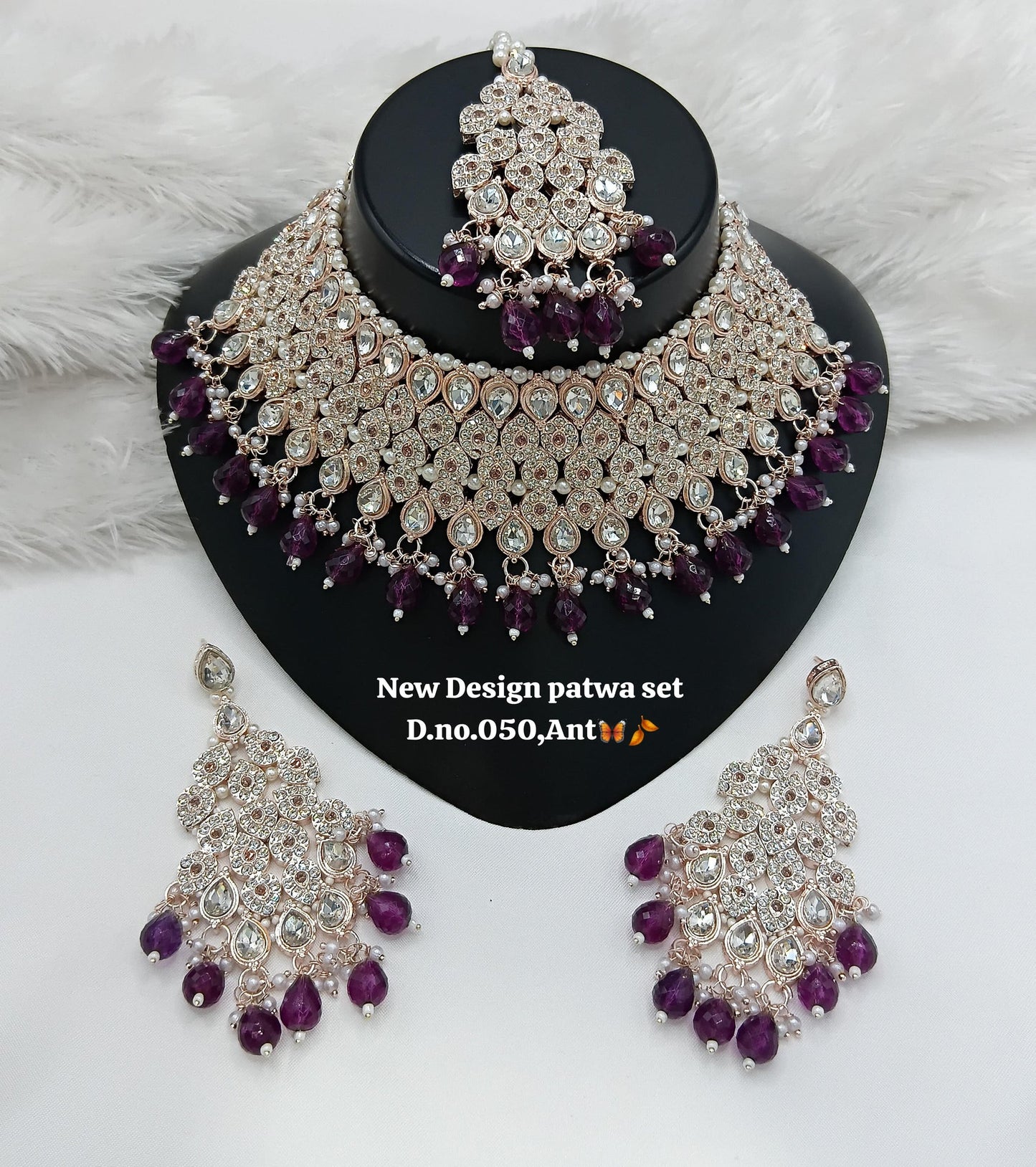 Soft Pink Droplets & Pearl Accents Choker Set
