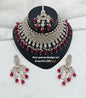 Rani Pink Rose Gold Patwa Choker Set
