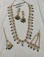 Traditional Gold Plated Bridal Jewelley Long Necklace Set with Earrings & Tikka Set For Woman