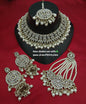 Grand White Stone Bridal  Choker Set