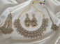 Classic Green Kundan Choker Set with Earrings