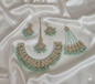 Deep Maroon Antique Gold Choker Set with Traditional Jhumar/Passa