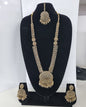 Mustard Yellow Bridal Necklace Set with Matching Earrings