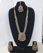 Mustard Yellow Bridal Necklace Set with Matching Earrings