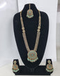 Mustard Yellow Bridal Necklace Set with Matching Earrings