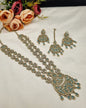 Imperial Floral Statement Jewelry Set with Earrings Mangtika