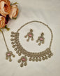 Luxury Crystal Choker Necklace Set with Earrings & Maang Tikka