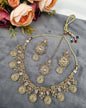 MEDALLION KUNDAN CHOKER TRIO