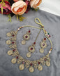 MEDALLION KUNDAN CHOKER TRIO