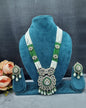 Multi-Strand Beaded Floral Pendant Long jewellery set