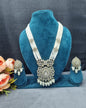 Multi-Strand Beaded Floral Pendant Long jewellery set