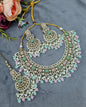 Indian Choker Necklace Set with Earrings & Maang Tikka