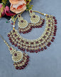Crystal Jewelry Set with Earrings & Maang Tikka