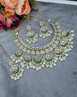 Royal Chandbali & Pearl Bridal Jewelry Set with Earrings & Maang Tikka