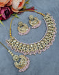 Antique Gold Necklace Set with Earrings & Maangtikka