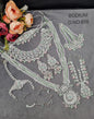 Bridal Rhodium Polish Jewellery Set – Complete Multi-Piece Wedding Collection
