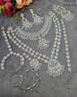 Rhodium-Plated Complete Bridal Jewellery Set