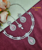 Halo Teardrop Partywear Jewelry Set