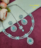 Halo Teardrop Partywear Jewelry Set