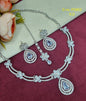Halo Teardrop Partywear Jewelry Set