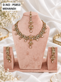 Baby Pink Kundan Necklace Set with Matching Earrings & Maang Tikka