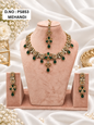 Baby Pink Kundan Necklace Set with Matching Earrings & Maang Tikka