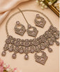 Royal Vintage Motif Stone-Studded Partywear Necklace Set