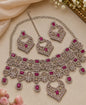 Royal Vintage Motif Stone-Studded Partywear Necklace Set