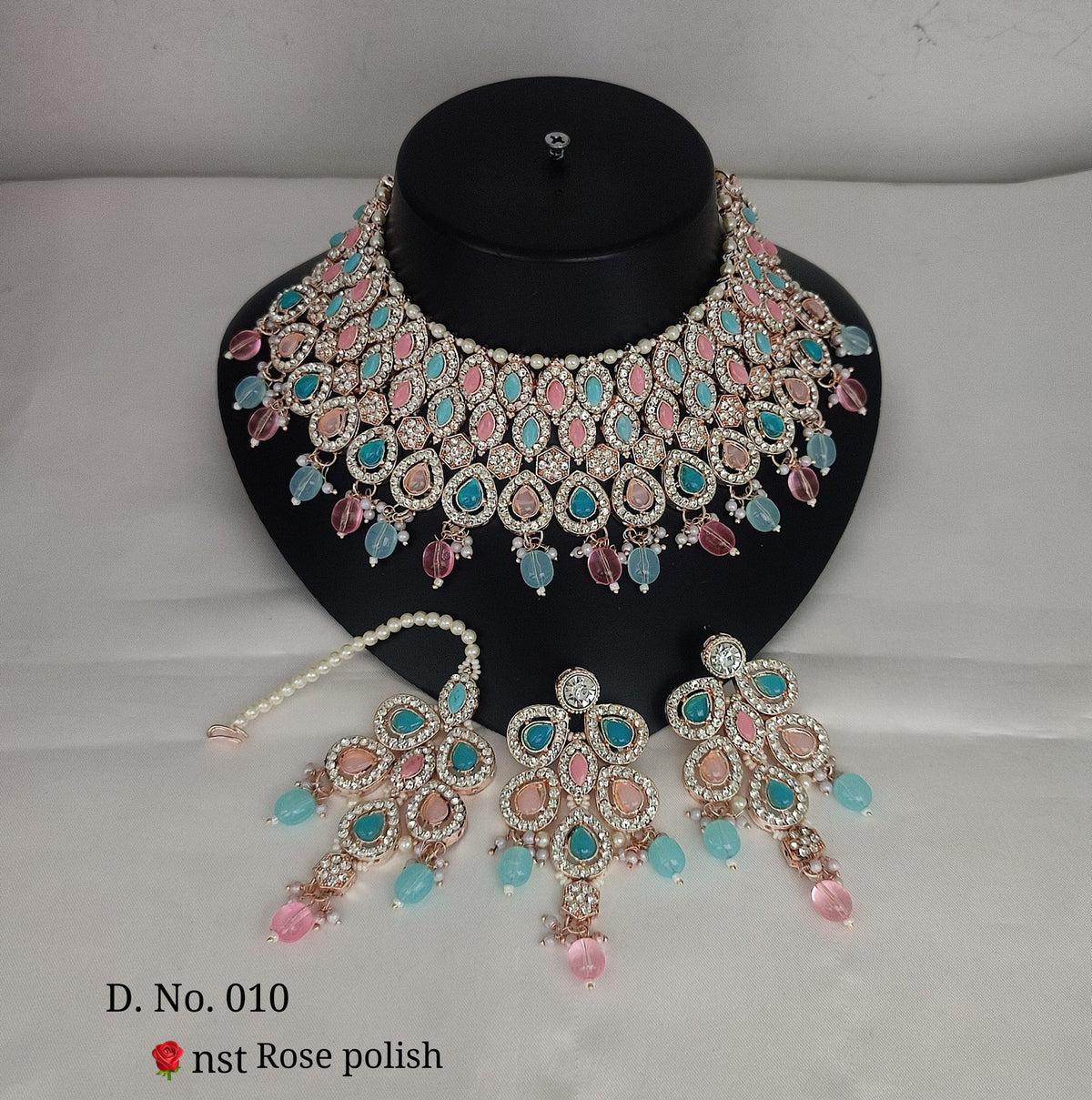 CHOKER NECKLACE EARRING JEWELLERY SET FOR WOMEN