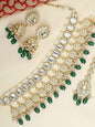DESIGNER ANTIQUE POLISH PATWA NECKLACE SET WITH MAANG TIKKA FOR GIRLS & WOMEN
