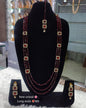 Handcrafted Multi-Strand Crystal Rani Haar & Earring Set