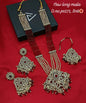 Multi-Layered Maroon Crystal Long Set