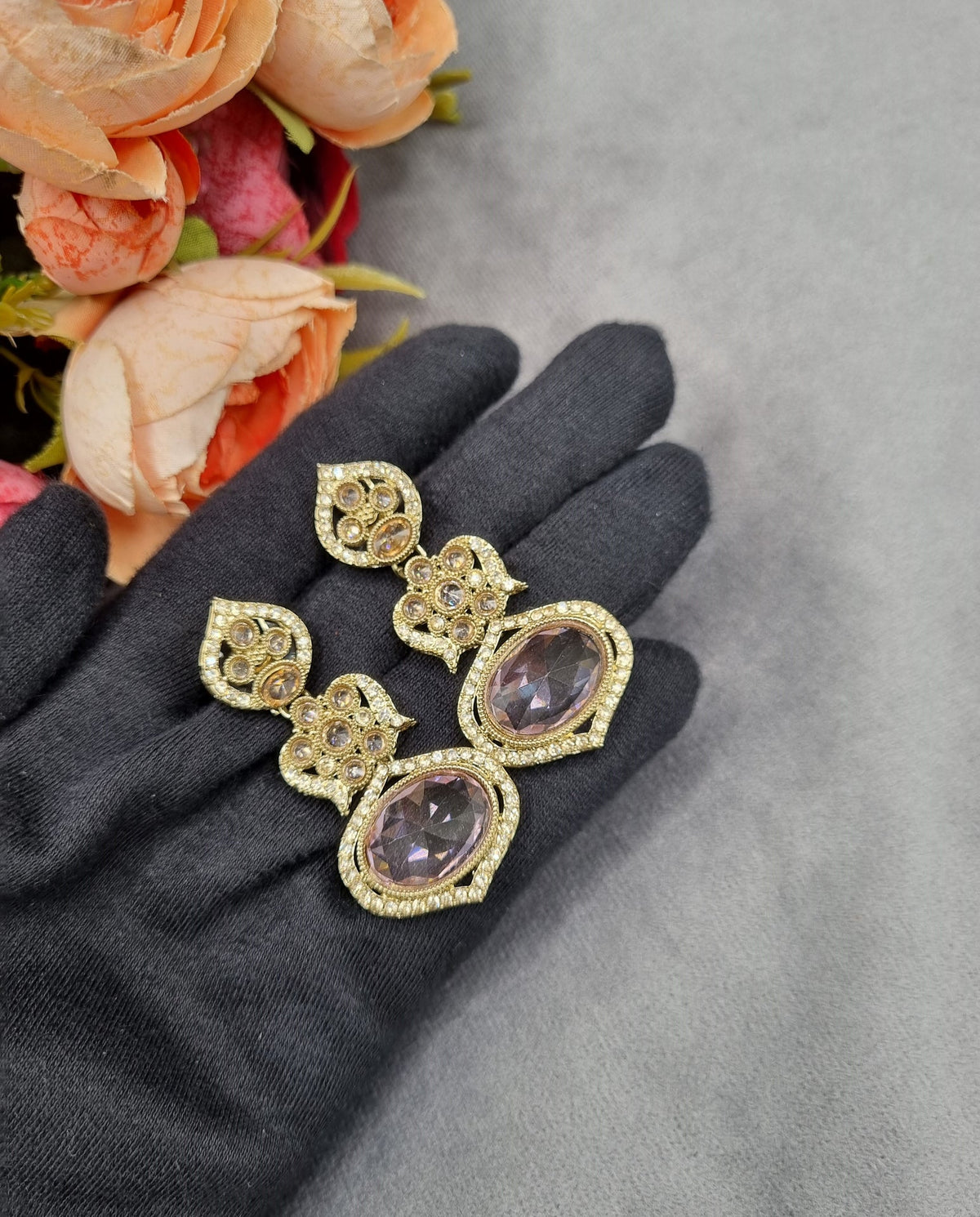 Tiered Crystal Chandelier Drop Earrings