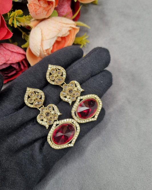 Tiered Crystal Chandelier Drop Earrings