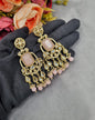Geometric Stone Chandelier Drop Earrings