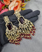 Pearl Fringe Statement Chandelier Earrings