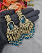 Pearl Fringe Statement Chandelier Earrings