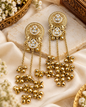 Ghungroo Tassel Floral Drop Earrings