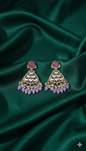 Elegant Sky Blue Heritage Drop Earring