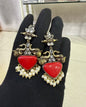 Handcrafted Elephant Motif Drop Earrings