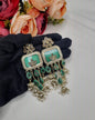 TRADITIONAL RECTANGULAR STATEMENT JHUMKA EARRINGS