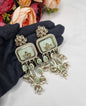 TRADITIONAL RECTANGULAR STATEMENT JHUMKA EARRINGS