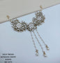 Heritage Floral Kundan Choti Patti with Hanging Pearl Strands
