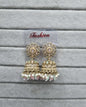 Deep Blue & Pearl Style Jhumkhas