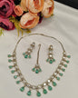 Sleek Heritage Kundan Droplet Necklace Set