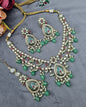 Handcrafted Kundan Layered Necklace Set with Earrings & Maangtikka