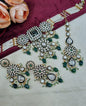 Royal Kundan & Pearl Choker Necklace Set with Maang Tikka & Earrings