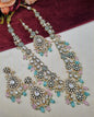 Long Kundan Haar Set with Earrings & Maang Tikka