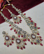 Long Kundan Haar Set with Earrings & Maang Tikka