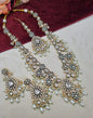 Long Kundan Haar Set with Earrings & Maang Tikka